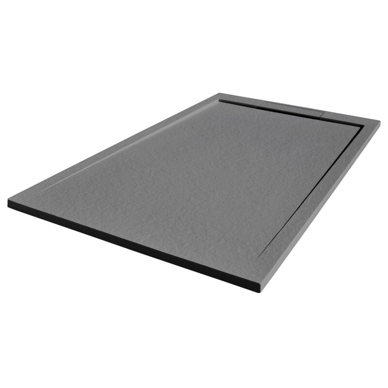 Giorgio Lux Rectangle Shower Tray X Grey Slate Atlas Bathrooms