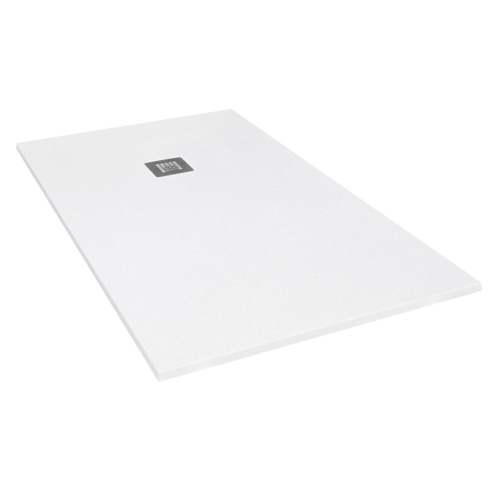 Giorgio2 Rectangle Shower Tray 1500 x 1000 White Slate - Atlas Bathrooms