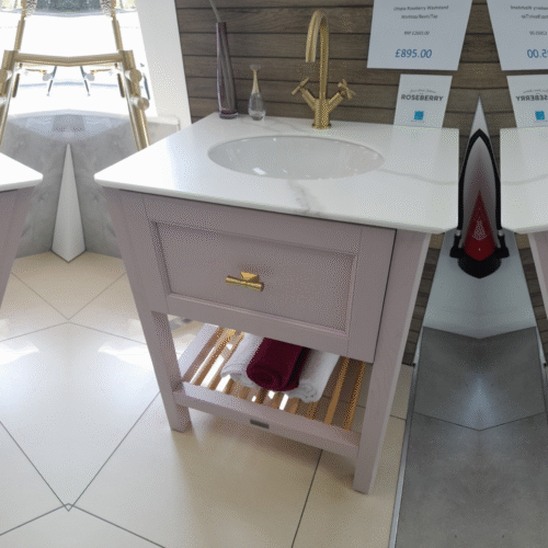 Utopia Roseberry Washstand Worktop Basin and Taps